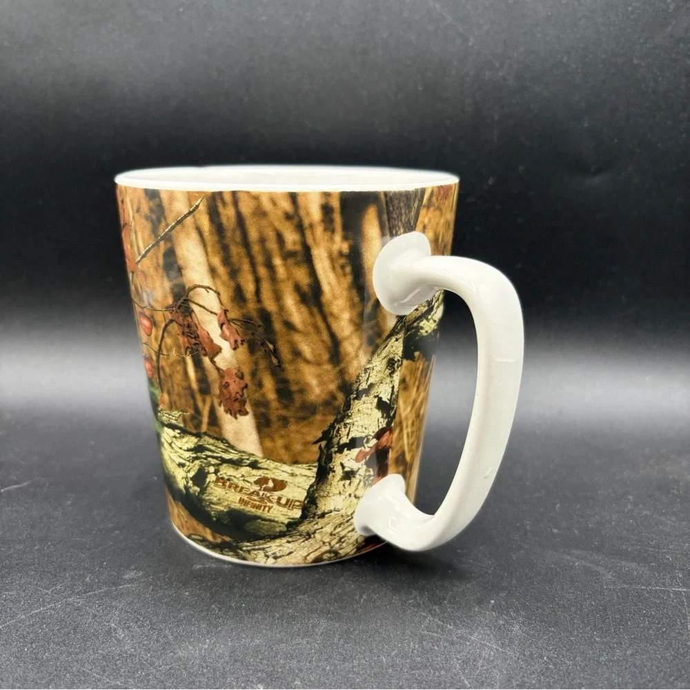 MOSSY OAK CAMO 16OZ ENAMEL COFFEE MUG